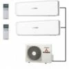 Mitsubishi SCM40ZS-W Outdoor Unit - 2 Indoor Wall Units -HVAC Sales Shop Multi 2 1 1