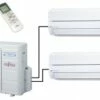 Fujitsu AOYG14KBTA2 Outdoor Unit - 2 Indoor Wall Units -HVAC Sales Shop fujitsu multi 2